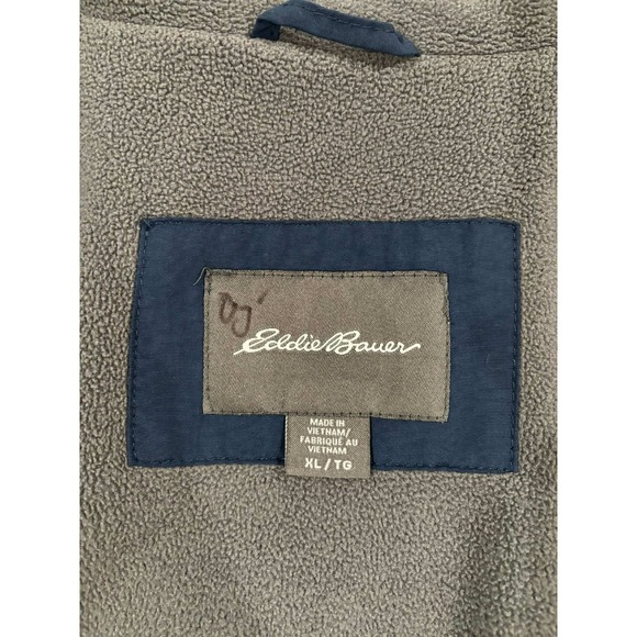 Eddie Bauer Mens XL Full Zip Jacket Navy Blue Kimley Horn Embroidered Lined - Picture 2 of 16